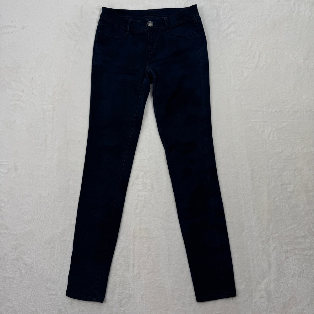 Bebe Jeans Women 26 Black Focus Skinny Low Rise Stretch Denim 5-Pocket 30 Inseam